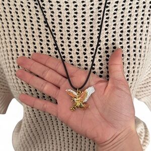 Tri Color Eagle Necklace